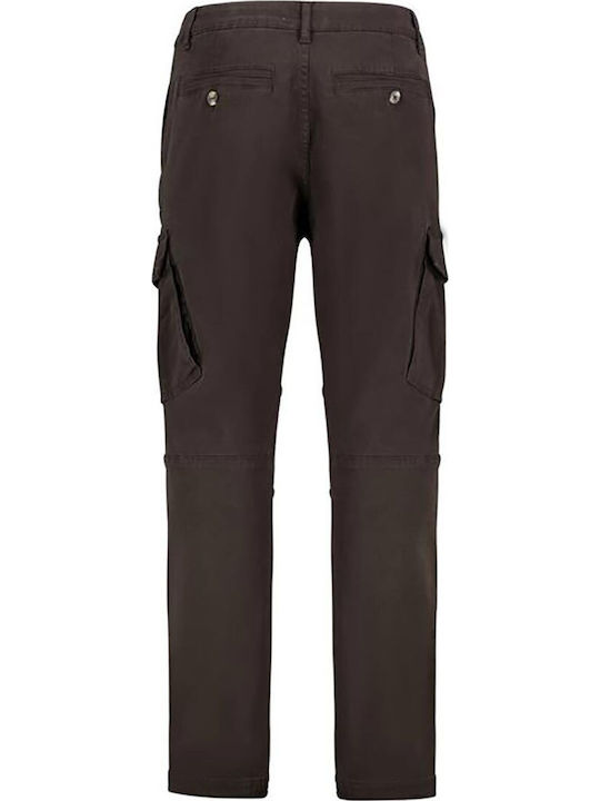 Hose Cargo Elastisch in Entspannter Passform Dark Brown