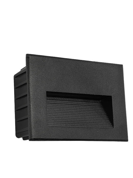 kelvo Stepart Wandmontierte Außenleuchte LED IP65 6W mit Warmweiß Licht 11.5x5.3x8.3εκ.