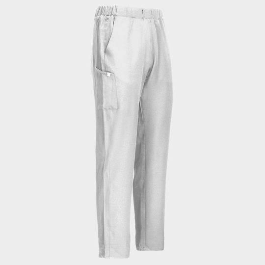 Be Unique Unisex White Medical Pants