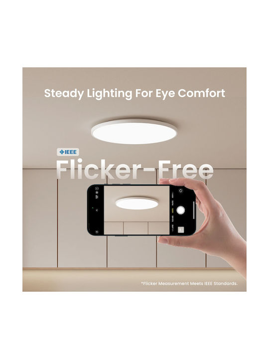 Yeelight Mercury C480 Smart Ceiling Mount Light 48cm White with Integrated LED