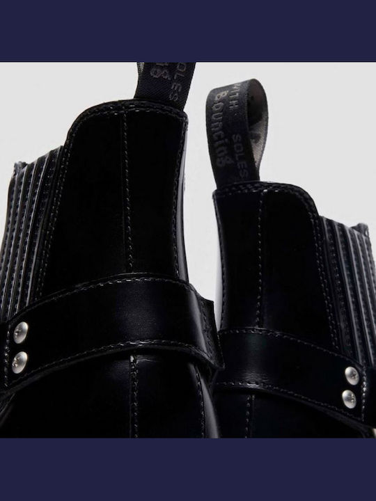 2976 Leather Black Chelsea Boots
