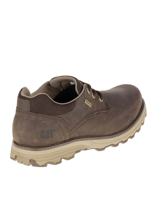 Leather Brown Men's Boots Waterproof