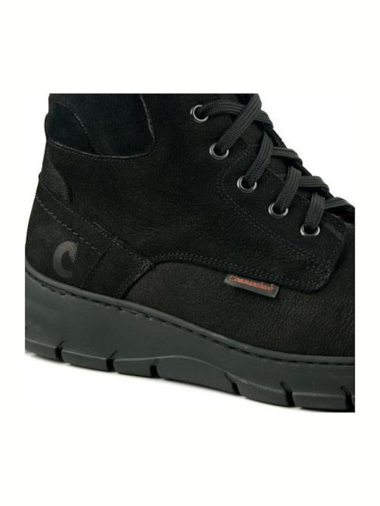 Leder Schwarz Herrenstiefel Anatomisch
