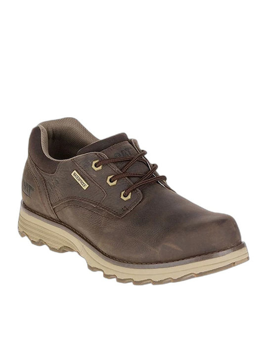 Leather Brown Men's Boots Waterproof