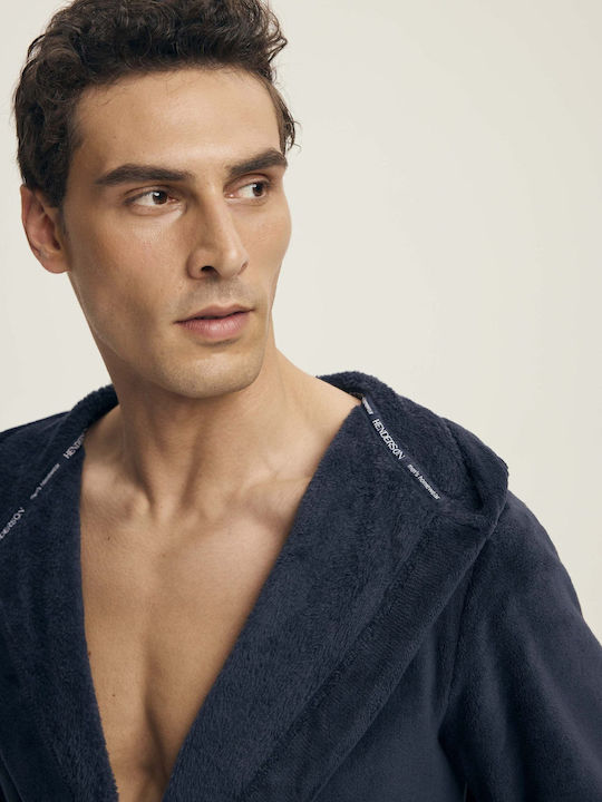 Henderson Men's Winter Pajama Robe Blue