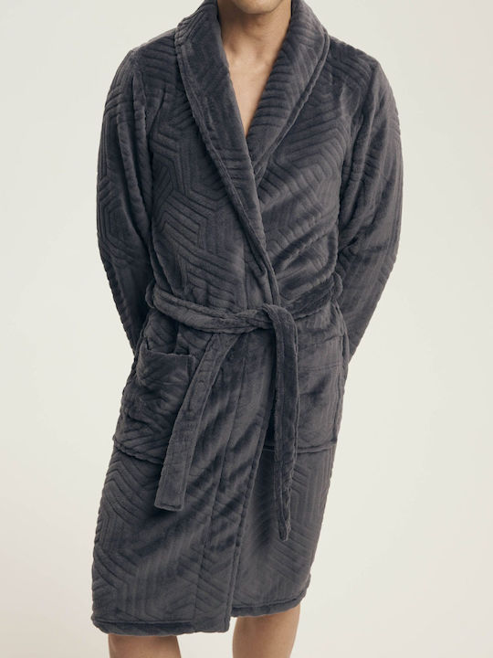 Henderson Men's Winter Pajama Robe Gray