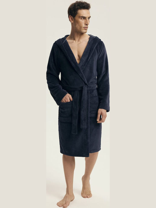 Henderson Men's Winter Pajama Robe Blue
