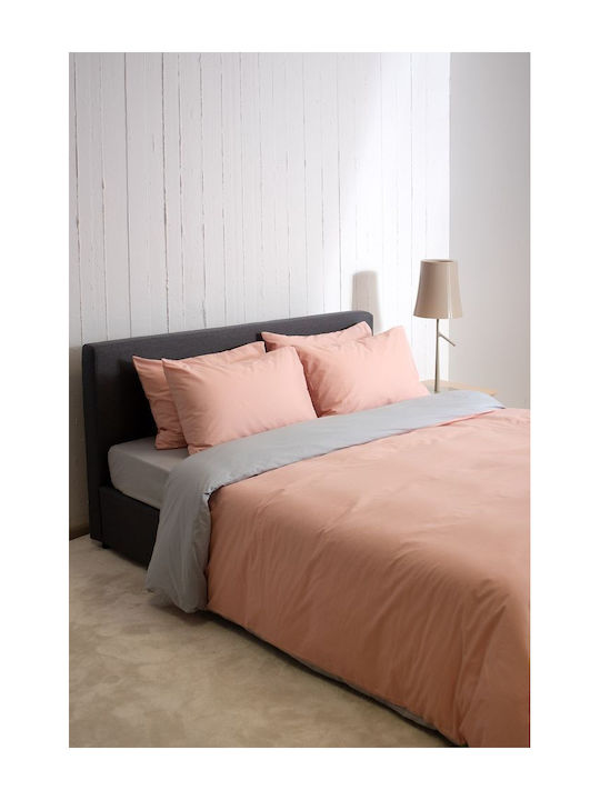 Viokarpet Sheet Sets King Size 270x280cm. Home View Powder, Lt Grey 4pcs