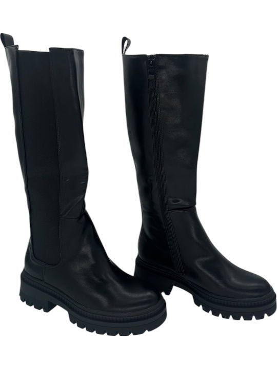 Medium Heel Women's Boots Black