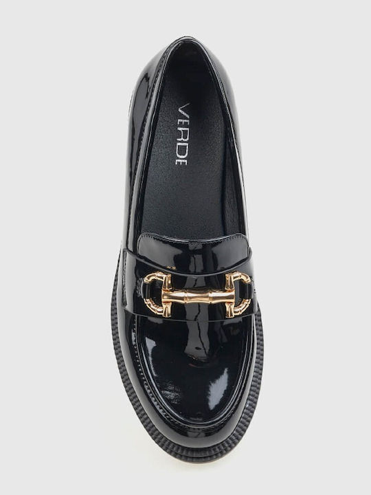 Λουστρίνι Γυναικεία Loafers σε Μαύρο Χρώμα