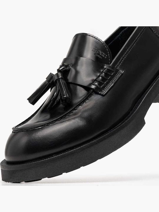 Δερμάτινα Γυναικεία Loafers σε Μαύρο Χρώμα