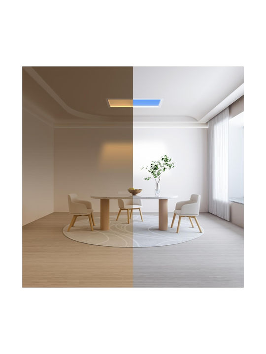 Yeelight Smart Διακοσμητικό Φωτιστικό LED Ρυθμιζόμενο Λευκό Πίνακας 59.8εκ.