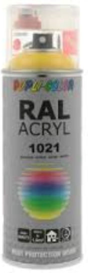 Dupli Color Σπρέι Βαφής RAL Acryl Ακρυλικό με Μεταλλικό Εφέ Rape Yellow RAL 1021 400ml