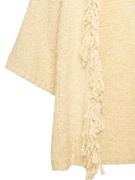 Long Women's Cardigan Ivory