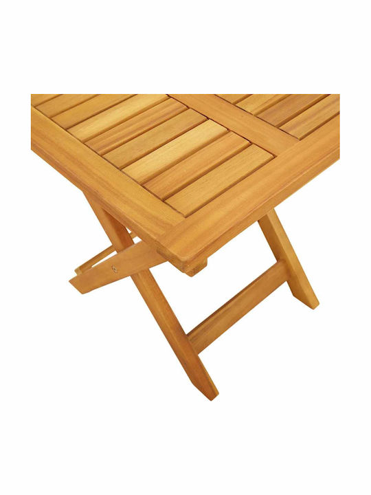 Deckchair Double Wooden with Cushion & Wheels Red with Table 2pcs 200x40x40cm.