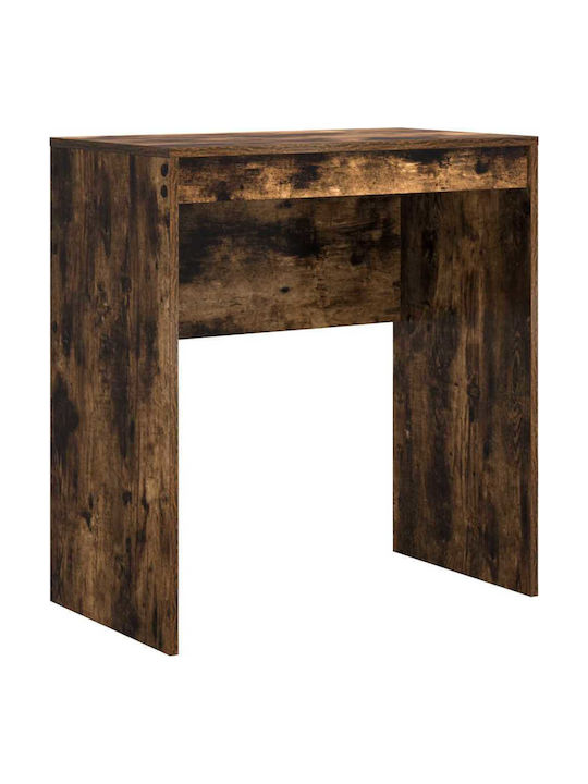 Desk Wooden with Bookshelf Smoked Oak 70x40x76cm