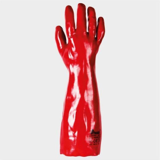 Stenso Redstart 45 Γάντια Εργασίας Κόκκινα PVC
