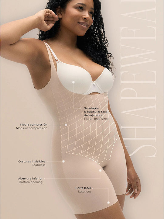 Ysabel Mora Damen-Bodysuit Latex Korsett Körperformend