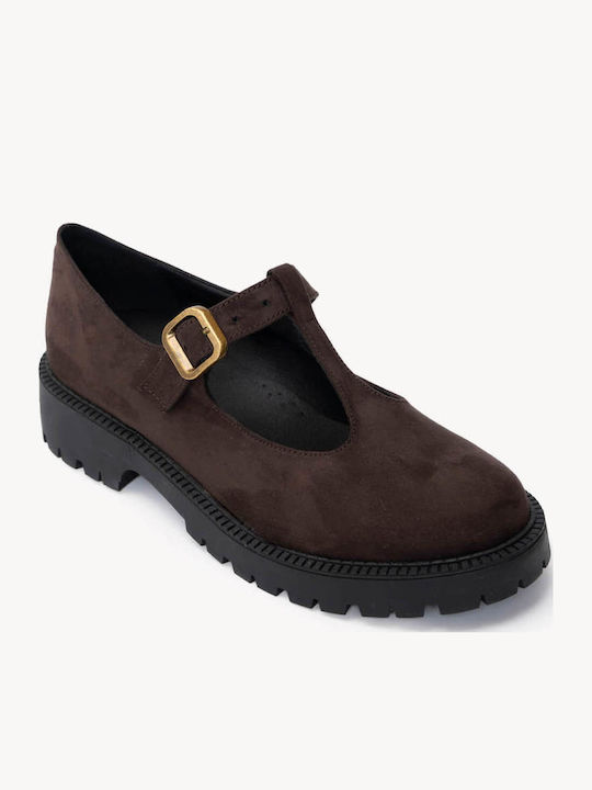 Brown Loafers Barrette Anatomical Insole