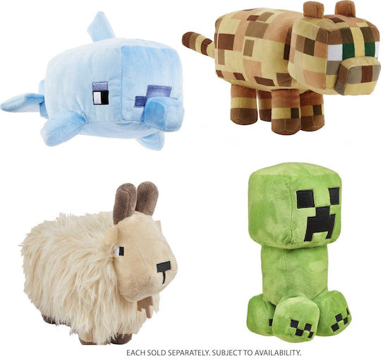 Mattel Λούτρινο Minecraft Minecraft 20 εκ. (Διάφορα Σχέδια) 1τμχ