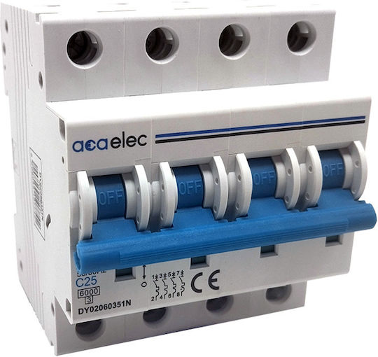 Mcb 4p C25 6ka 4m Dy02060479n 3 Τεμαχια