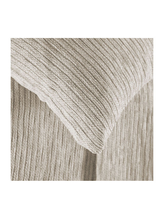 Rythmos Hansel Ριχτάρι Πολυθρόνας Chenille 180x160εκ. Ανοιχτό Μπεζ 117-175-3022