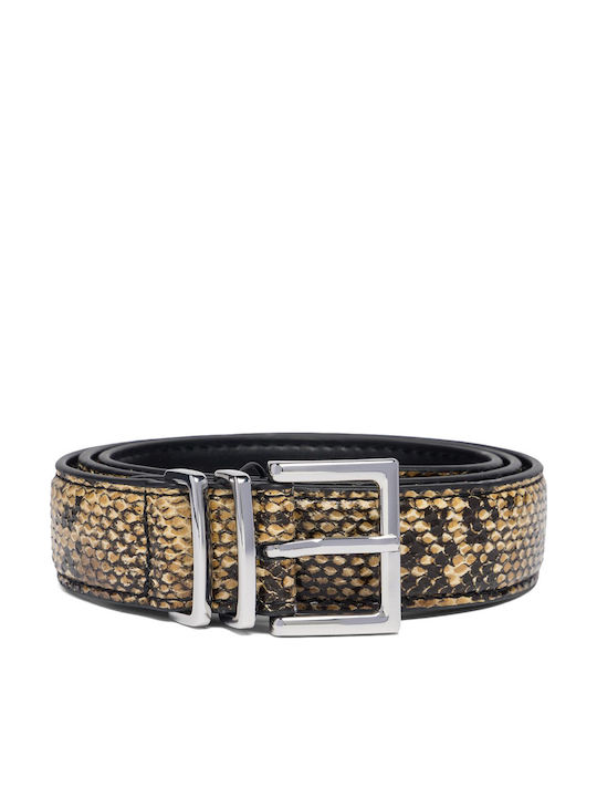 Wide Women's Belt Silver