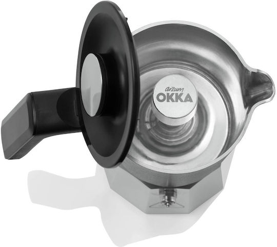 Greek & Espresso Device Okka Rich Moka Pot Ok0027 Chrome