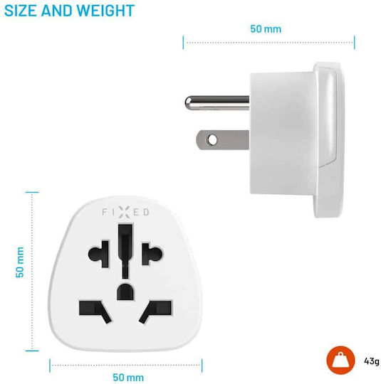 Fixed to Universal Plug Adapter