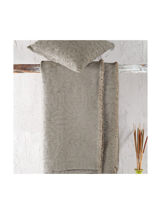 Rythmos Rythmos Decorative Pillow Case Melie 100% Cotton Beige 40x40cm