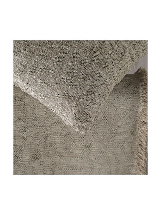 Rythmos Rythmos Decorative Pillow Case Melie 100% Cotton Beige 40x40cm