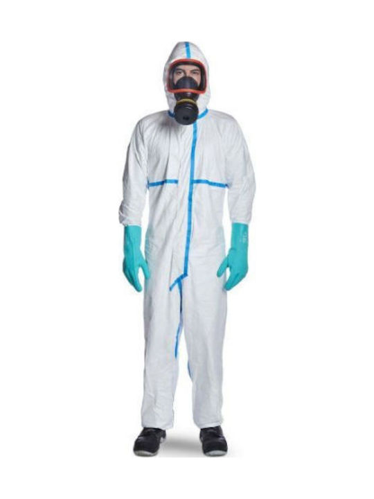 Στολη Ολοσωμη Μιας Χρησης Dupont Tyvek 600plus Cat.iii Λευκο