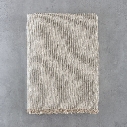 Rythmos Rythmos Hansel Decorative Pillow Case 100% Cotton Light Beige 40x40cm