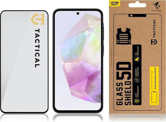 Tactical 5D 0.33mm Tempered Glass Μαύρο (Galaxy A35)