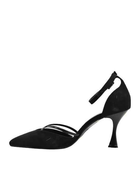 Suede Γόβες Μαύρες