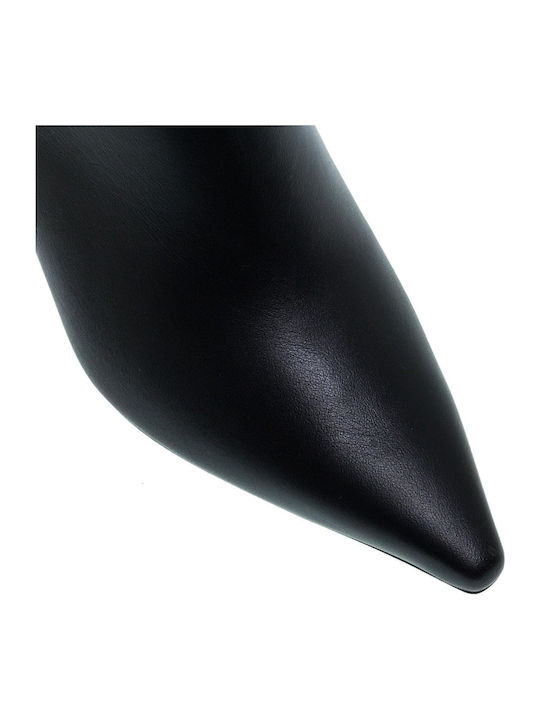 Leder Damenstiefel Schwarz