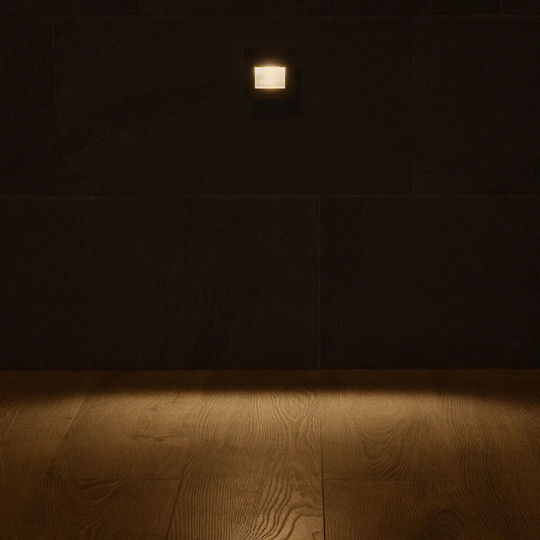 kelvo Stepart Wandmontierte Außenbeleuchtung Deckenleuchte LED IP65 3W mit Warmweißem Licht 8.5x5x8.5cm