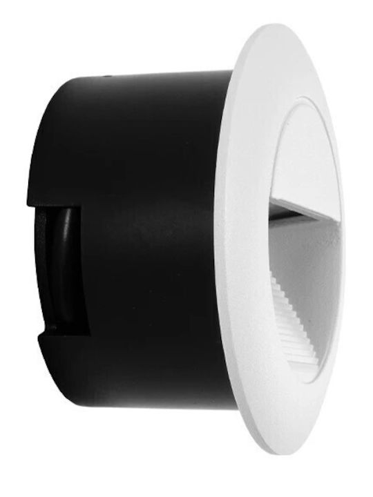 kelvo Stepart Wandmontiertes Außenbeleuchtung LED IP65 3W mit Warmweißem Licht 8.3x4.5x8.3cm