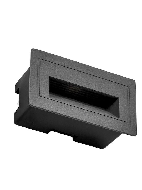 kelvo Stepart Wandmontierte Außenbeleuchtung LED IP65 3W mit Warmweißem Licht 10.5x4.5x6cm
