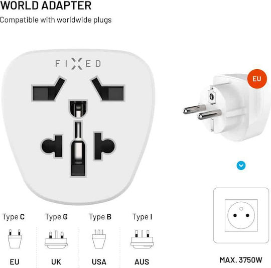 Fixed to Universal Plug Adapter