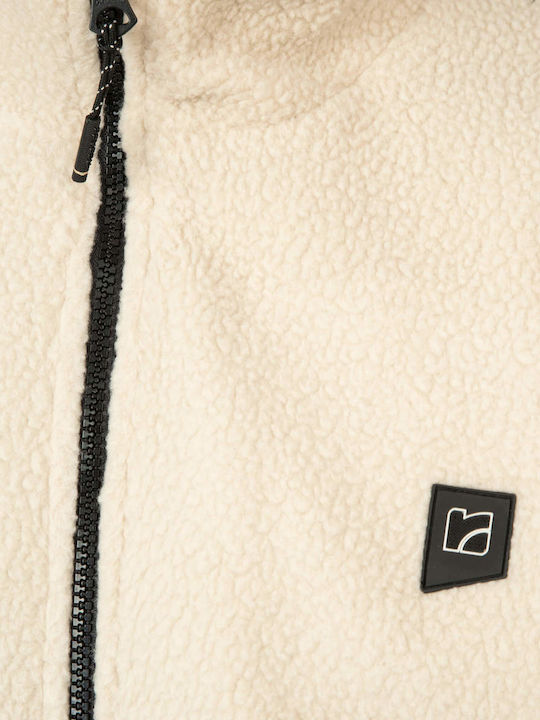Men's Fleece Cardigan Offwhite