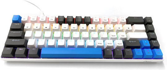 Media-Tech Red Core MX60 Gaming Mechanical Keyboard 60% with Cherry MX Red switches and RGB lighting (International English) Blue/Graphite