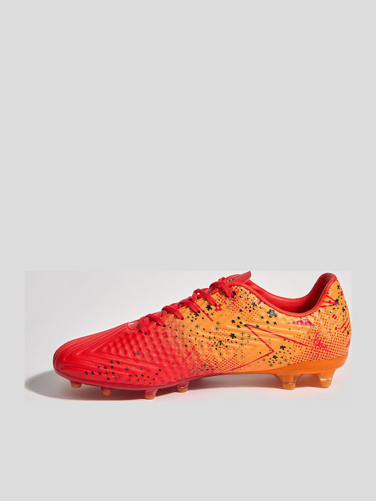 Admiral Football Shoes with Molded Cleats Orange