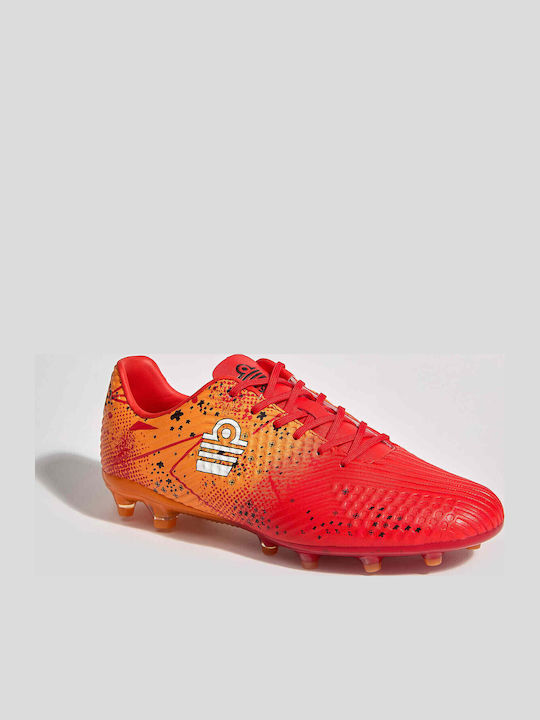 Admiral Football Shoes with Molded Cleats Orange