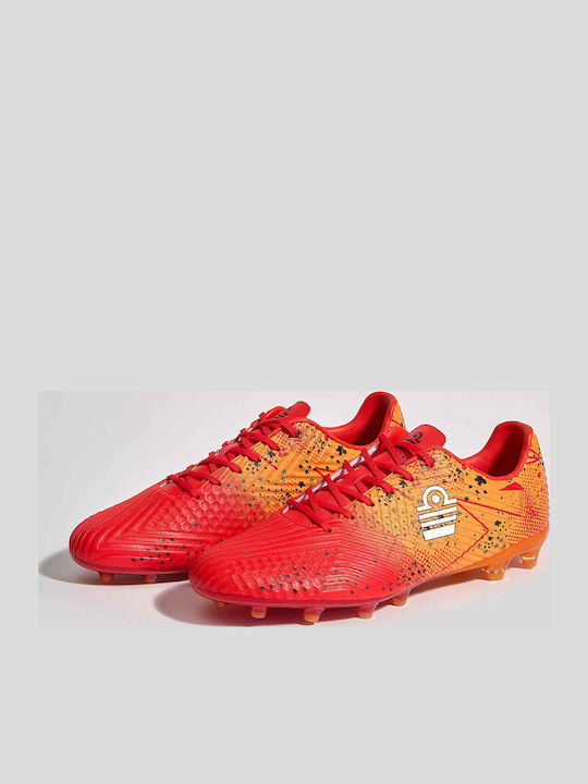 Admiral Football Shoes with Molded Cleats Orange