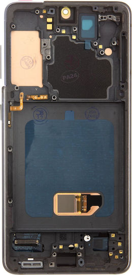 Samsung Screen with Touch Mechanism and Frame for Samsung SM-G991 Galaxy S21 (Gray)