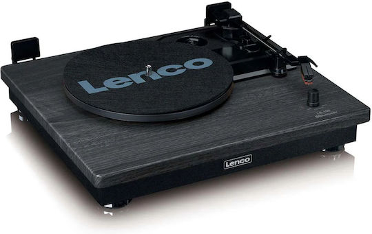 Lenco LS-100 LS100BK Turntables with Preamp and Built-in Speakers Black
