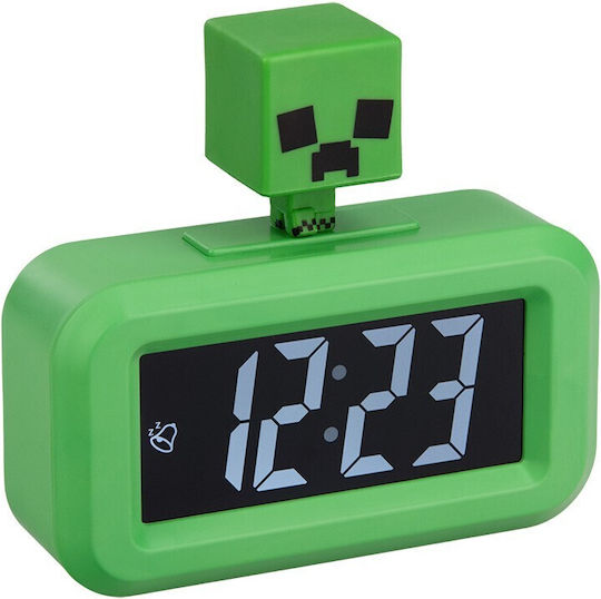 Paladone Ceas de Masă Digital cu Ceas Deșteptător Verde