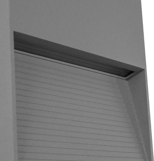 kelvo Stepart Wandmontiertes Außenbeleuchtung LED IP65 4W mit Warmweißem Licht 15x3.5x15cm