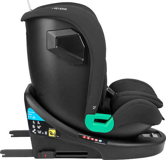 Kikka Boo i-Reverse Детско Столче за Кола i-Размер с Isofix Черен